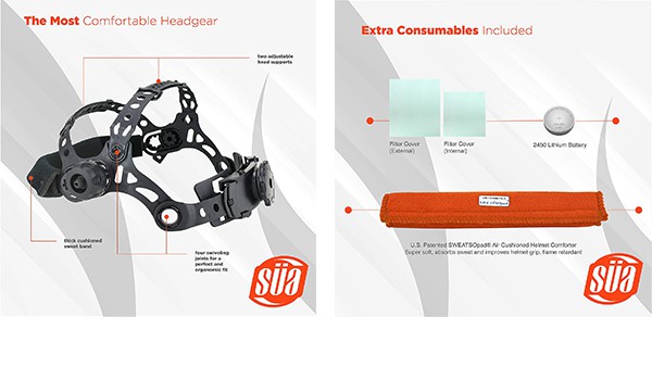 SUA Welding Helmet Specification
