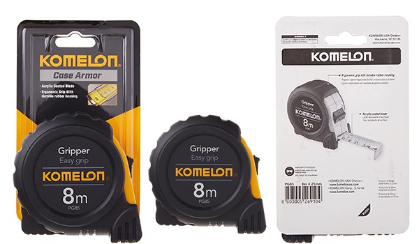 Komelon PG85 8m by 25mm Metric Gripper Tape