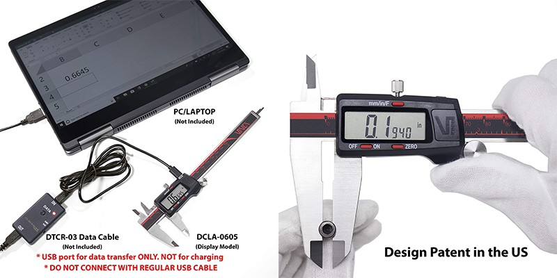 VINCA DCLA-1205 0-12 Inch300mm Specification best digital calipers for machinist