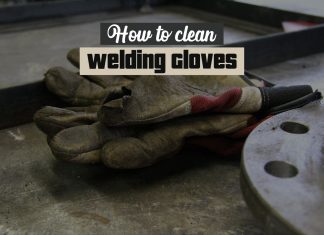 How to clean welding gloves